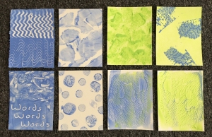 Collage art - basic gesso backgrounds